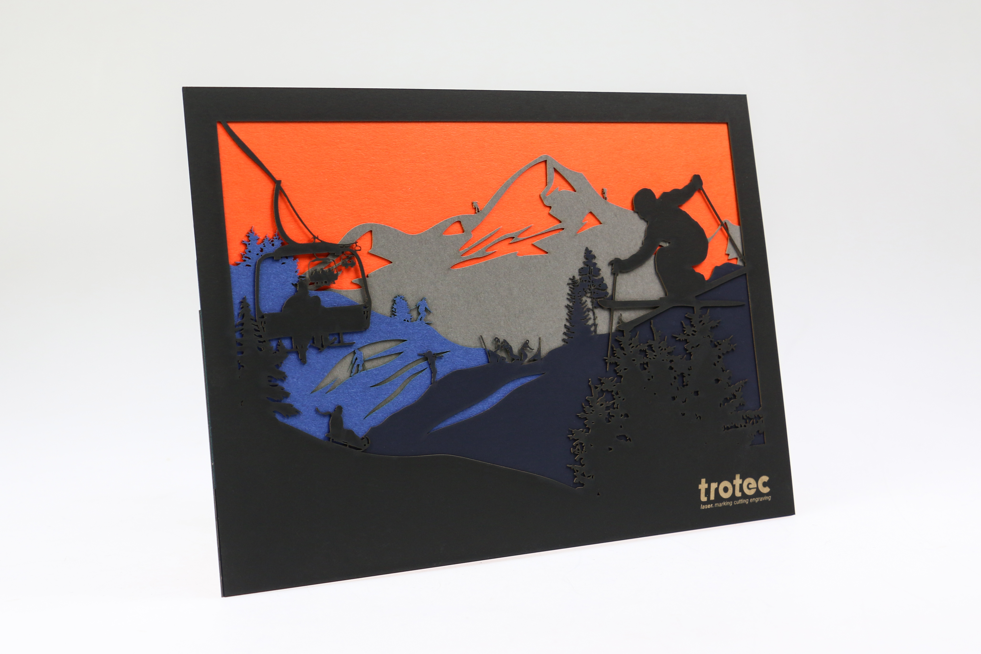 Silhouette découpée au laser DIY Trotec Laser