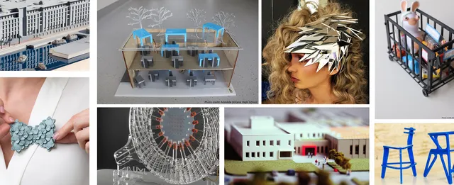 Modelos y prototipos cortados por láser realizados con las cortadoras láser de Trotec para arquitectura, moda y diseño de productos