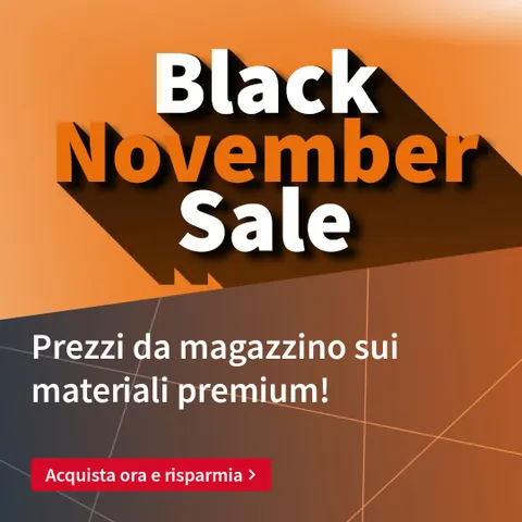 Trotec Black November Sale promozione sui materiali laser premium
