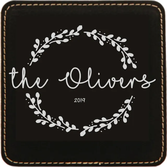 laser engraved coaster