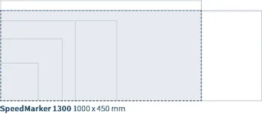 Trotec SpeedMarker 1300 laser marking area dimensions 1000 x 450 mm