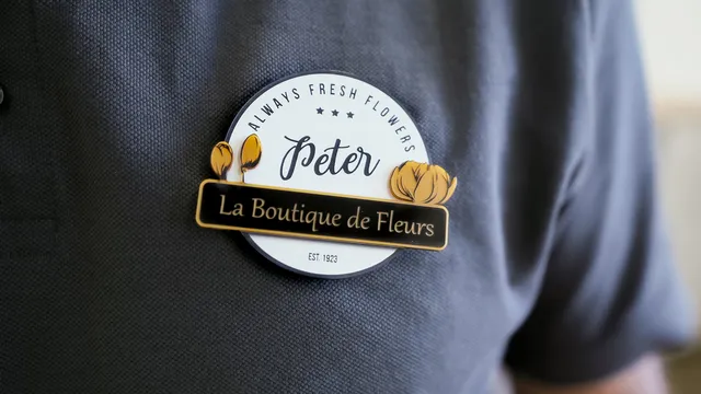 Laser engraving name tags