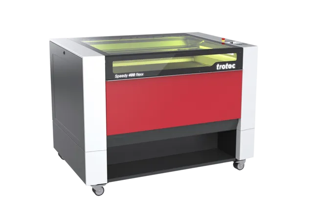 トロテック・Speedy 400 flexx CO₂レーザー彫刻機（デュアルレーザー光源装置付き