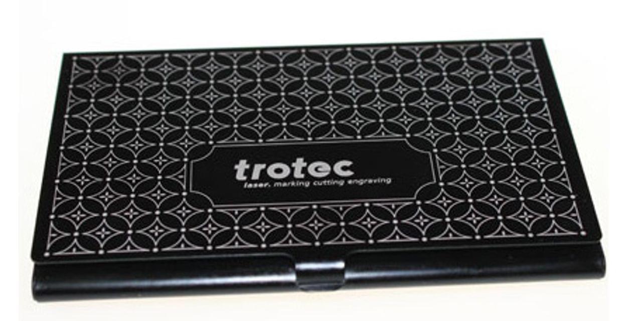 Porte-cartes de visite gravé au laser