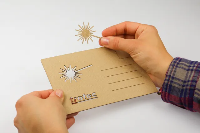 Carta Trocraft Eco tagliata al laser