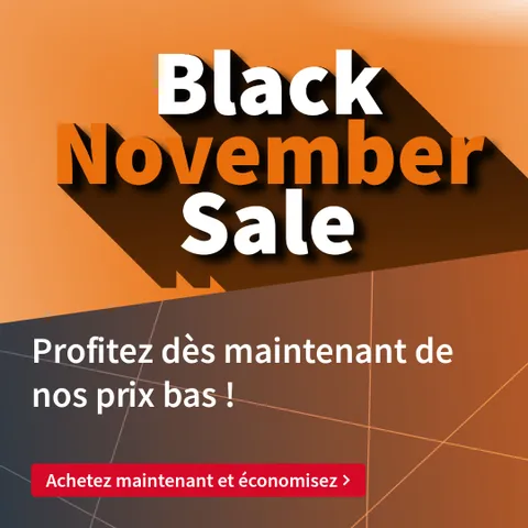 Promotion Black November Sale avec des prix bas et des offres spéciales sur les lasers Trotec