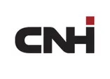 CNH Industrial logo with bold black letters and red square over the i