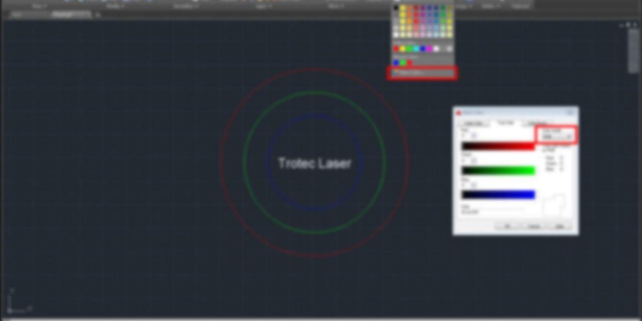 autocad lijnkleurenlaser