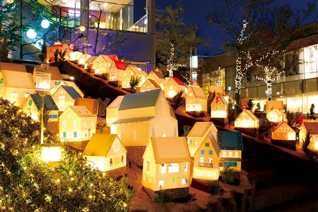 椙山女学園大学によるレーザー加工機を活用した作品：星が丘テラスウィンターイルミネーション