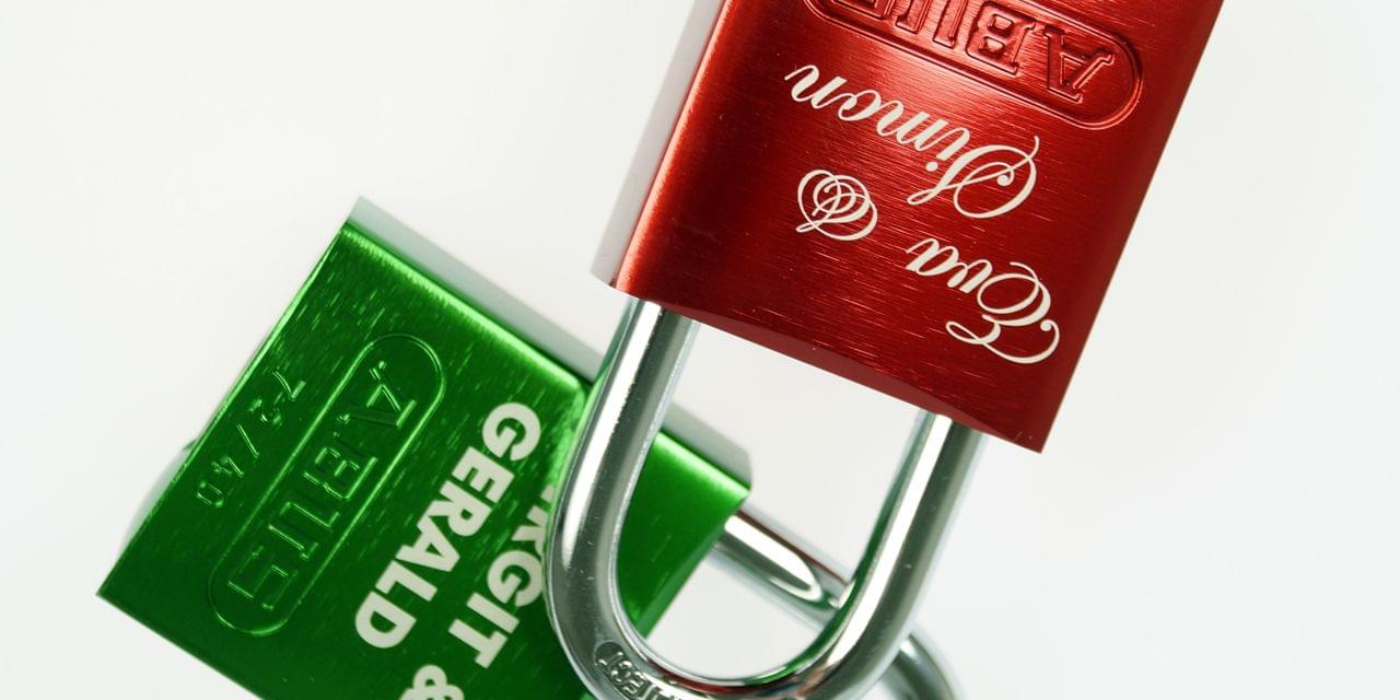 laser engraved padlocks