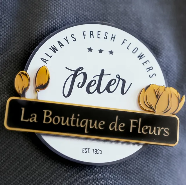 Laser engraving name tags