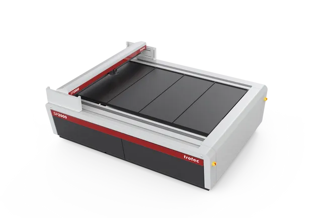 Cortadora láser Trotec SP2000 CO₂ con gran área de trabajo para grabado y corte profesional