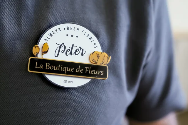 Lasergravieren von Namensschildern