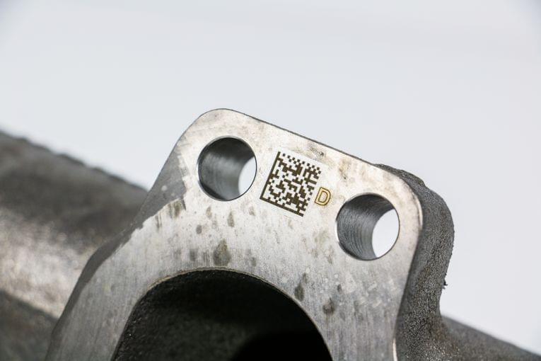 Industrial laser marking of codes