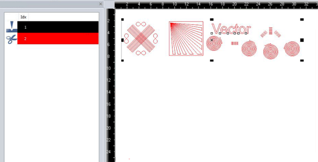 Laserjob with using OptiMotion™: only 1 laser cutting parameter needed