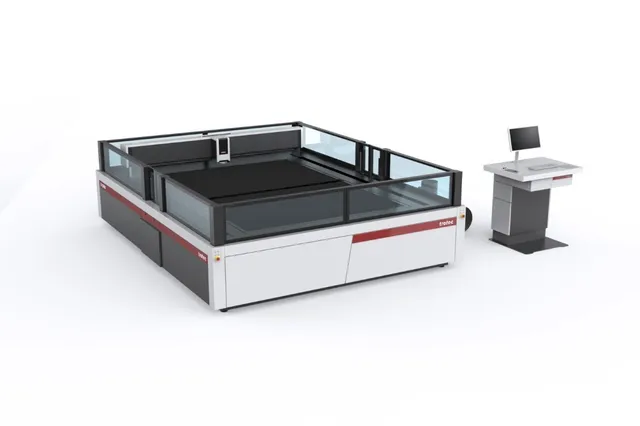 Trotec SP-Serie CO₂ Laserschneider mit Workstation zum Schneiden und Gravieren von Großformaten