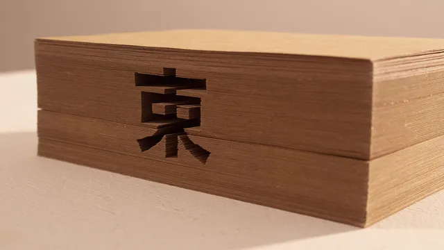 成安造形大学のレーザー作品：束