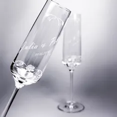 Laser engraving glasses