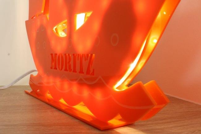 acrylic night light lasercut