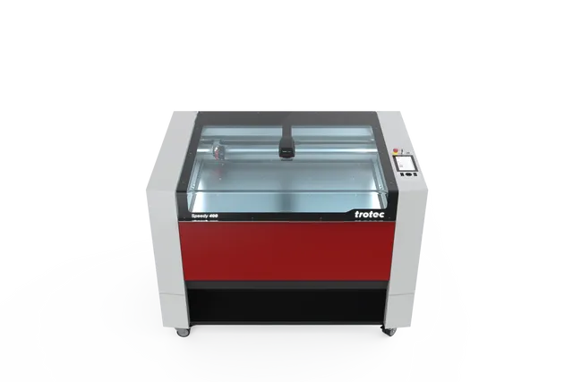 Maszyna do grawerowania laserowego Trotec Speedy 400 CO₂ z interfejsem oprogramowania Ruby®.