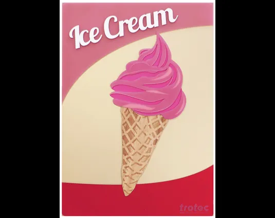 diy vintage sign ice cream