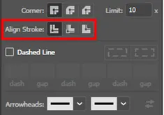 Adobe Illustrator: Uitlijning midden instellen
