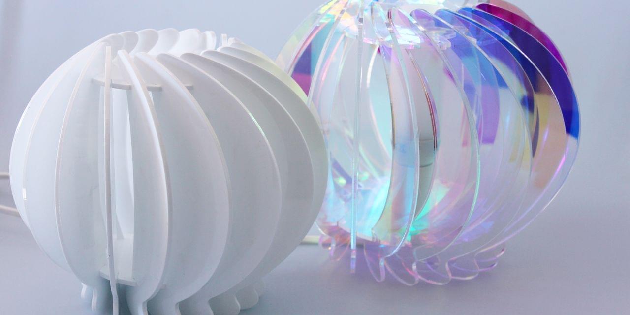 Lampe aus Acryl laserschneiden