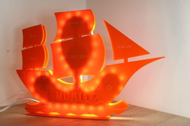laser cut nicht light plexiglass