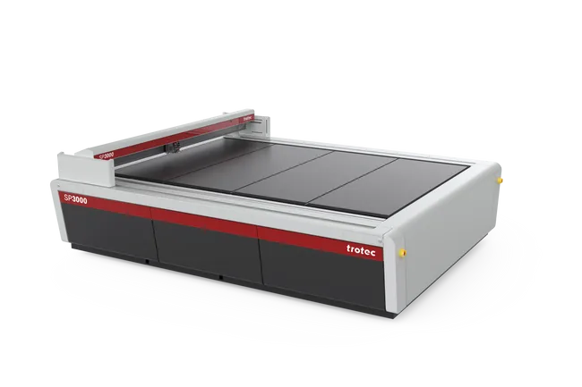 Trotec SP3000 Großformat CO₂-Laserschneider für industrielle Gravur- und Schneidanwendungen