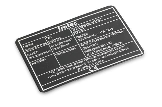 laser marking dynamic data for data plates