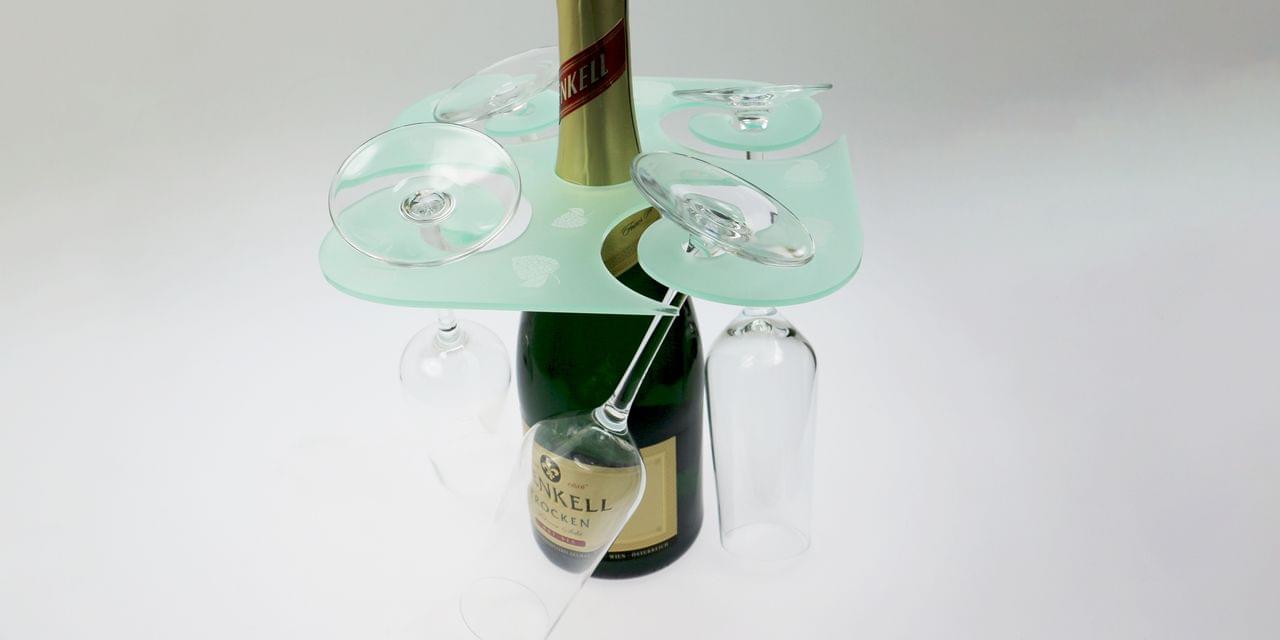 wine glass dispenser laser cut