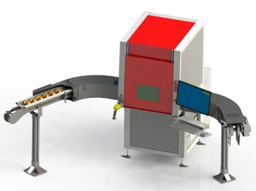 Trotec SpeedMarker laser marking workstation with conveyor system for automated part processing