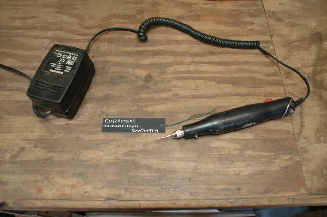 labels were produced using a mini drill engraver