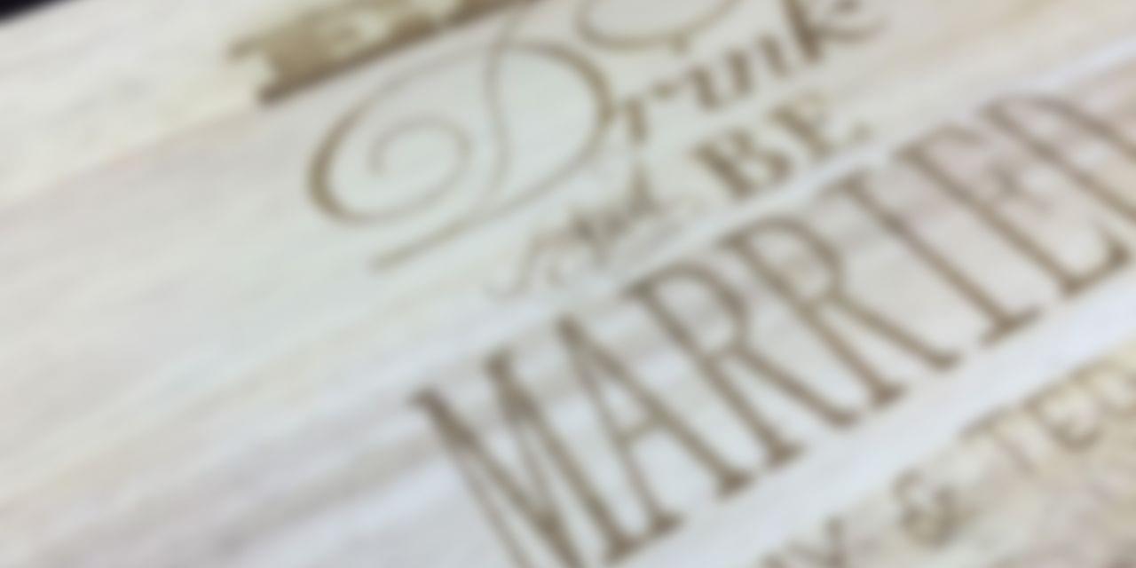 laser engraving wooden plate