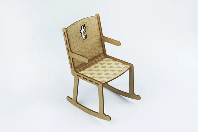 Sedia a dondolo in TroCraft Eco