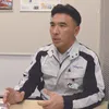 Man in Printos uniform speaking during Trotec laser engraving business interview